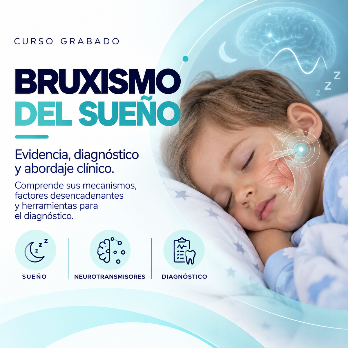 Portada del curso Bruxismo del sueño en niños – Neurotrainers